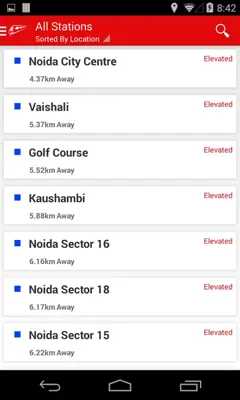 Delhi-NCR Metro android App screenshot 4